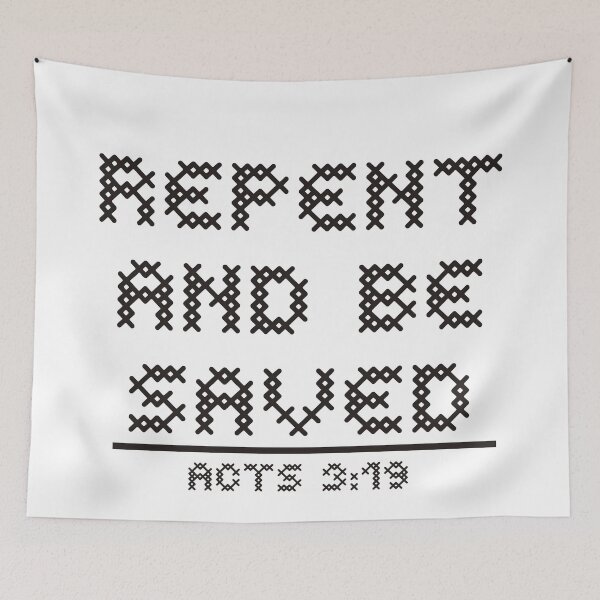 Item preview, Repent and be saved! designed and sold by DailyGospel | Christian Art and Design.