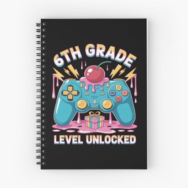 Item preview, 6th Grade Level Unlocked Back To School Cute Game Controller designed and sold by genkihikki.