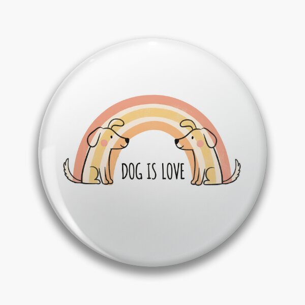 Artikelvorschau, Dog Is Love – Cute Rainbow Dog Minimalist Illustration entworfen und verkauft von Timegraf.