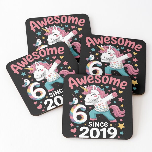 Item preview, 6-Year-Old Unicorn 6th Birthday Party Fun designed and sold by genkihikki.
