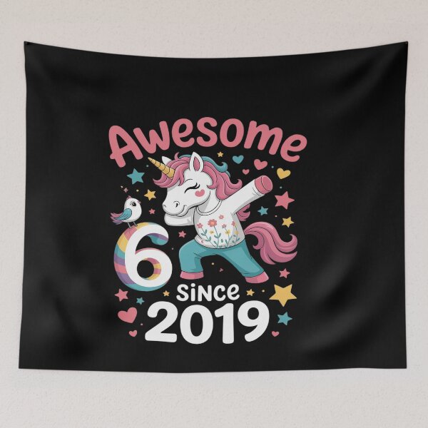 Item preview, 6-Year-Old Unicorn 6th Birthday Party Fun designed and sold by genkihikki.