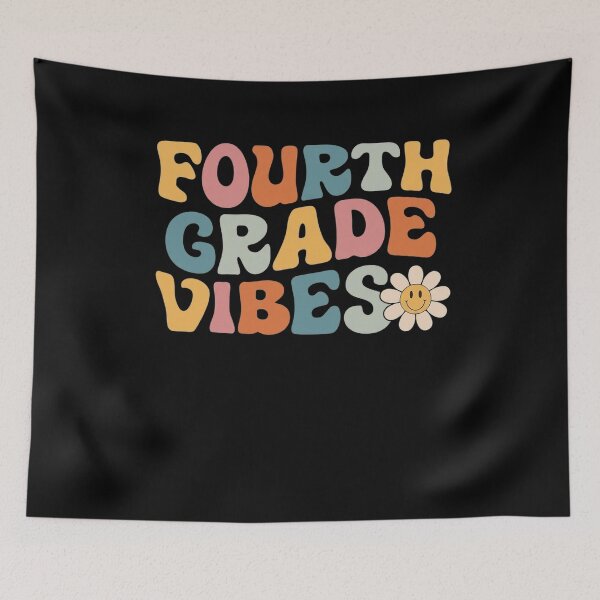 Item preview, Fourth Grade Vibes - 4th Grade Team Retro 1st Day of School designed and sold by LindseyKris.