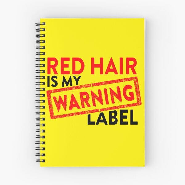 Item preview, Saying: Red Hair is my WARNING Label designed and sold by CHASAcreative.