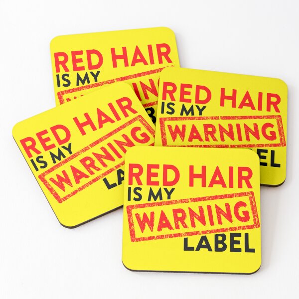 Item preview, Saying: Red Hair is my WARNING Label designed and sold by CHASAcreative.