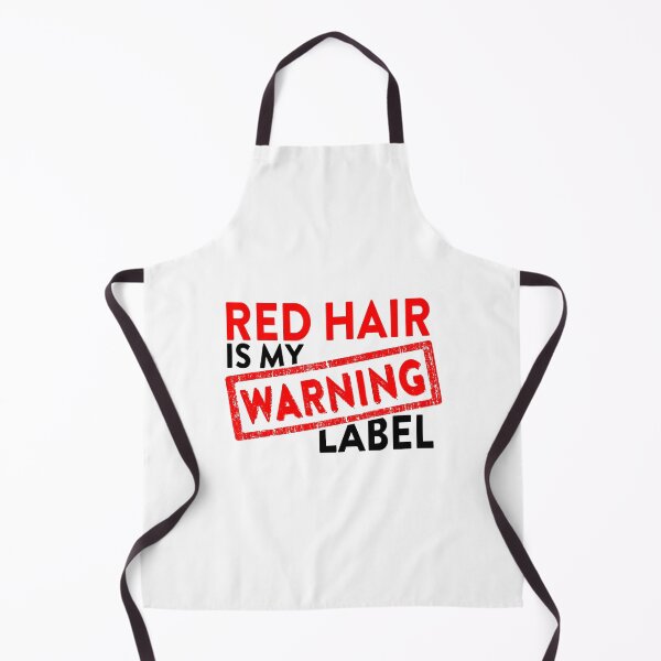 Item preview, Saying: Red Hair is my WARNING Label designed and sold by CHASAcreative.