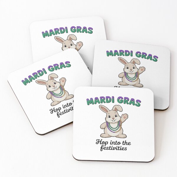 Item preview, Bunny Mardi Gras Hop into Festivities designed and sold by AsteriskDatBArt.