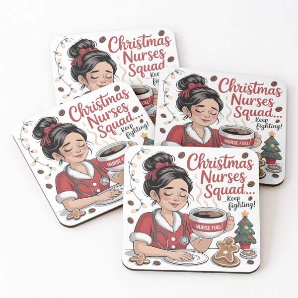 Item preview, Cute Christmas Nurse Squad with Santa Hat and Stethoscope designed and sold by kaka8888.