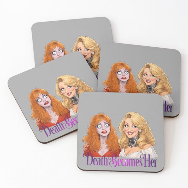 Item preview, Death Becomes Her Inspired Illustration | Camp Cult Classic Movie Art | Dark Comedy Glam Sticker designed and sold by SimplyJasper.