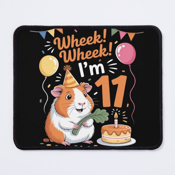Item preview, 11th Birthday Guinea Pig Themed 11 Years Old Party designed and sold by ProudForFunny.