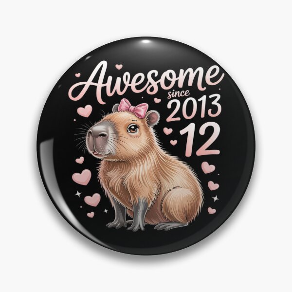 Item preview, 12 Years Old Capybara Birthday For Girls 12th Capybara designed and sold by ProudForFunny.