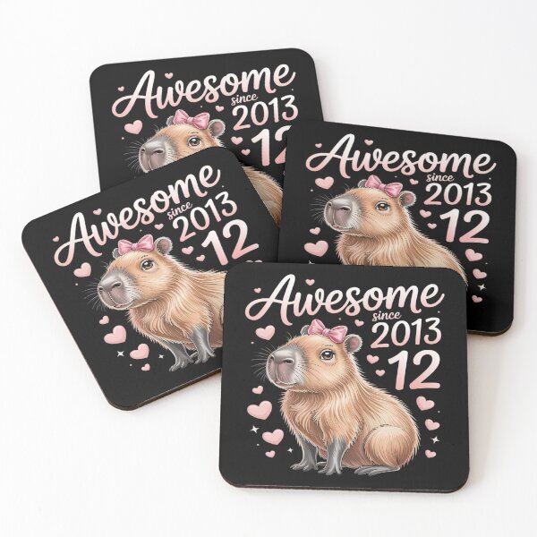 Item preview, 12 Years Old Capybara Birthday For Girls 12th Capybara designed and sold by ProudForFunny.
