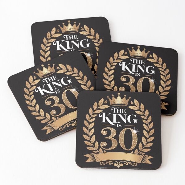 Item preview, 30 Years Old 30th Birthday King Crown Happy B-Day Party designed and sold by ProudForFunny.