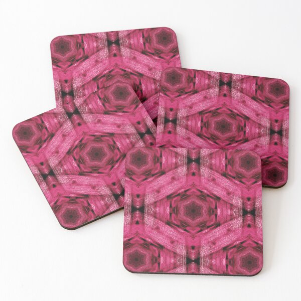 Item preview, Industrial Hexagon Pattern in Pink designed and sold by Artistestella.