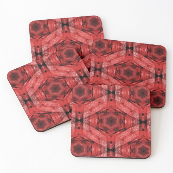 Item preview, Industrial Hexagon Pattern in Red designed and sold by Artistestella.