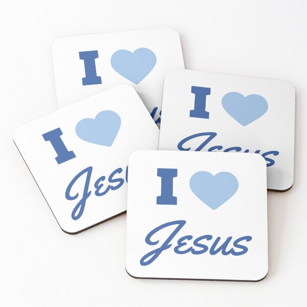 Item preview, I Love Jesus — Cute Minimalist Christian Aesthetic designed and sold by ForHisKingdom.