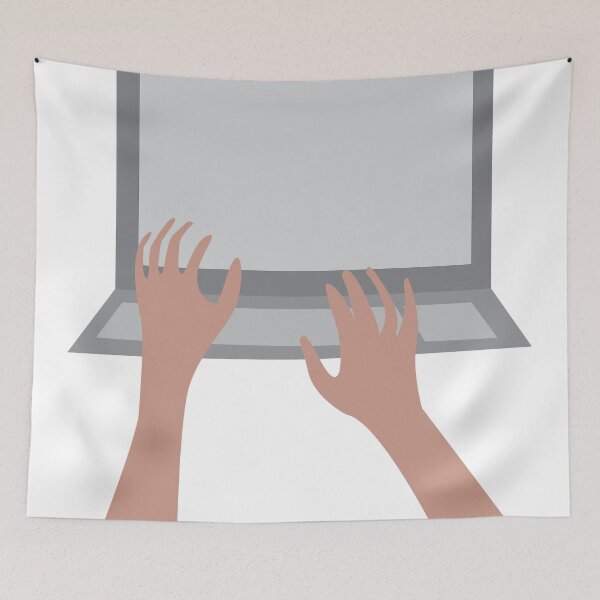 Item preview, Hands on Laptop or Computer designed and sold by ROSE ANN BANILAR.