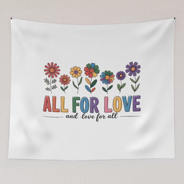 Item preview, Floral Pride Month Colors Love is Love designed and sold by AsteriskDatBArt.