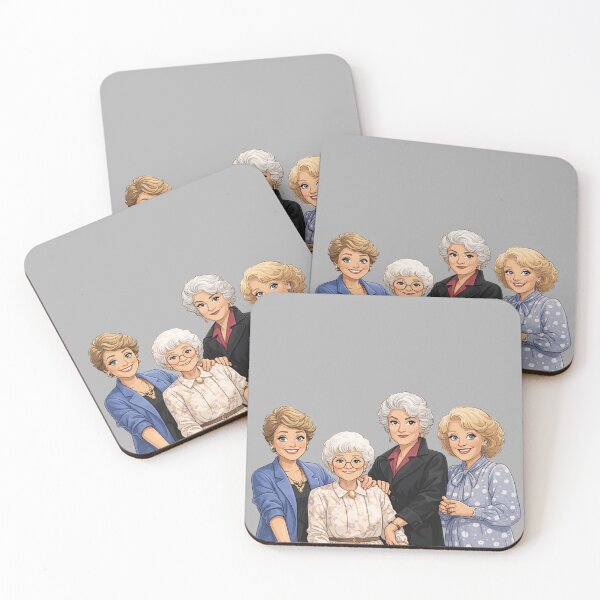 Item preview, Golden Girls Inspired Illustration | Classic TV Best Friends Art | Cozy Retro Sitcom Sticker designed and sold by SimplyJasper.