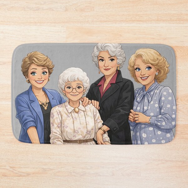 Item preview, Golden Girls Inspired Illustration | Classic TV Best Friends Art | Cozy Retro Sitcom Sticker designed and sold by SimplyJasper.