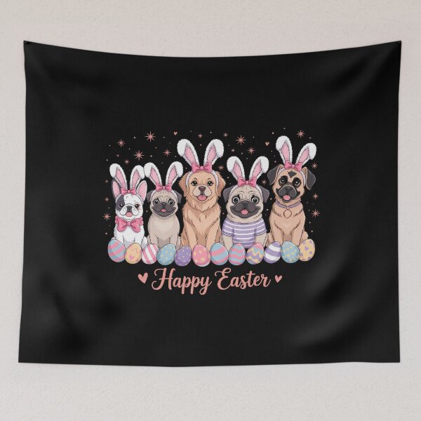 Item preview, Easter Bunny Dogs Happy Easter Day Easter Dogs Easter Dog Lover designed and sold by AsteriskDatBArt.