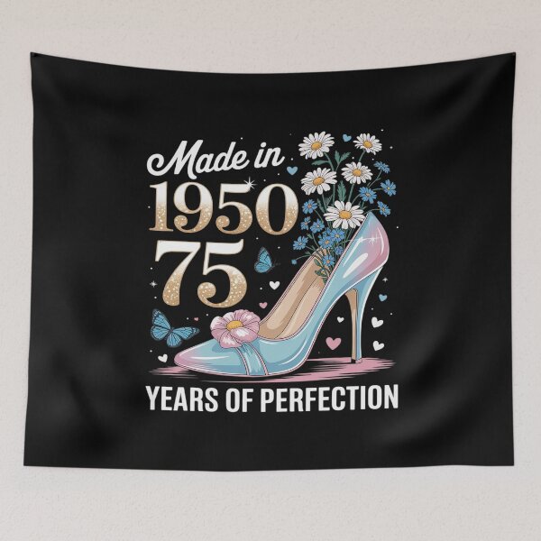 Item preview, 75th Birthday Floral Made in 1950 75 Years Old Daisy designed and sold by ProudForFunny.