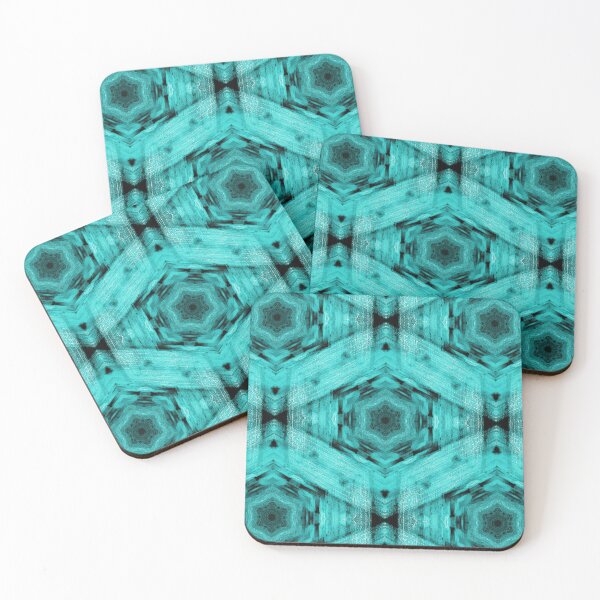 Item preview, Industrial Hexagon Pattern in Blue designed and sold by Artistestella.