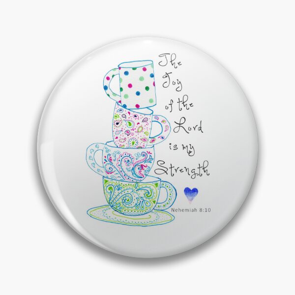 Item preview, The Joy Of The Lord Teacups  designed and sold by DreamOutLoudArt.