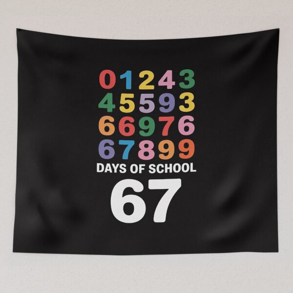 Item preview, 67th Meme Funny 100th Day of School for Teachers Students 67 designed and sold by HermanTricia.