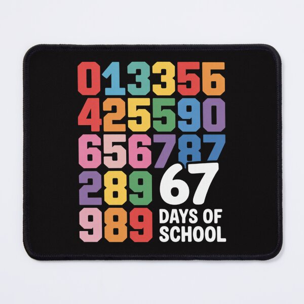 Item preview, 67th Day of School Teacher Kids 67 Days Math Numbers designed and sold by HermanTricia.