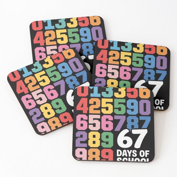 Item preview, 67th Day of School Teacher Kids 67 Days Math Numbers designed and sold by HermanTricia.