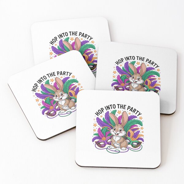 Item preview, Bunny Mardi Gras New Orleans Rabbit designed and sold by AsteriskDatBArt.