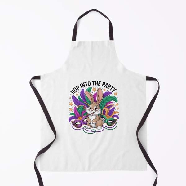Item preview, Bunny Mardi Gras New Orleans Rabbit designed and sold by AsteriskDatBArt.