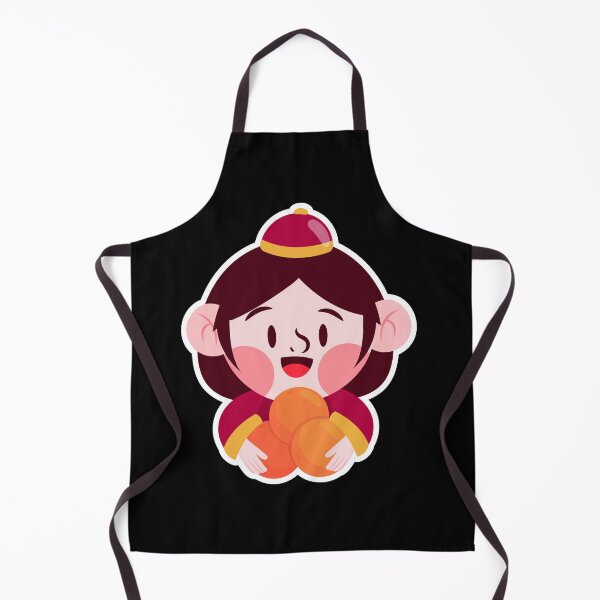 Item preview, Chinese New Year Girl Sticker – Cute Character Holding Oranges for Good Luck designed and sold by FestivityFinds.