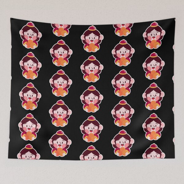 Item preview, Chinese New Year Girl Sticker – Cute Character Holding Oranges for Good Luck designed and sold by FestivityFinds.