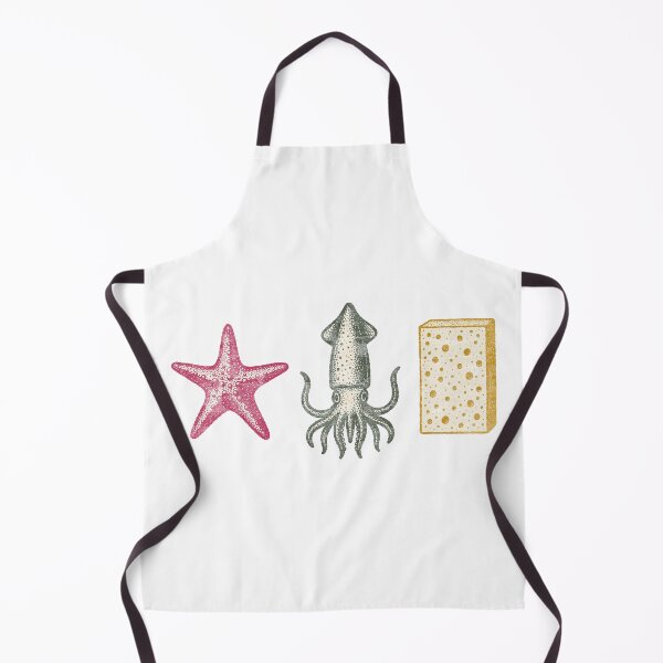 Item preview, Retro Sponge, Starfish & Squid designed and sold by Nacho Average Designs.
