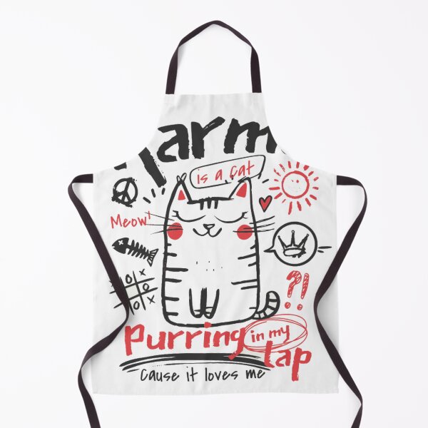 Item preview, Karma Is A Cat Purring In My Lap Cute Hand-Drawn Doodle Tee designed and sold by GenZFashion000.