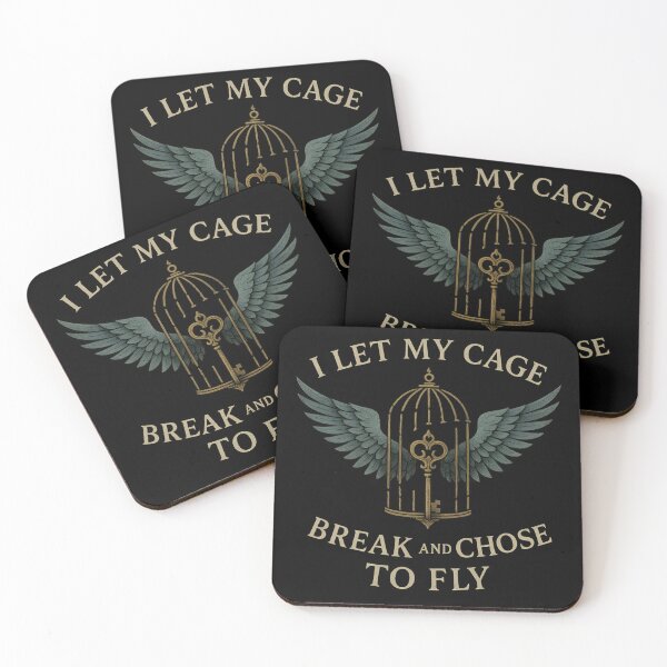 Item preview, I Let My Cage Break and Chose to Fly – Gothic Freedom designed and sold by Mouraludia.