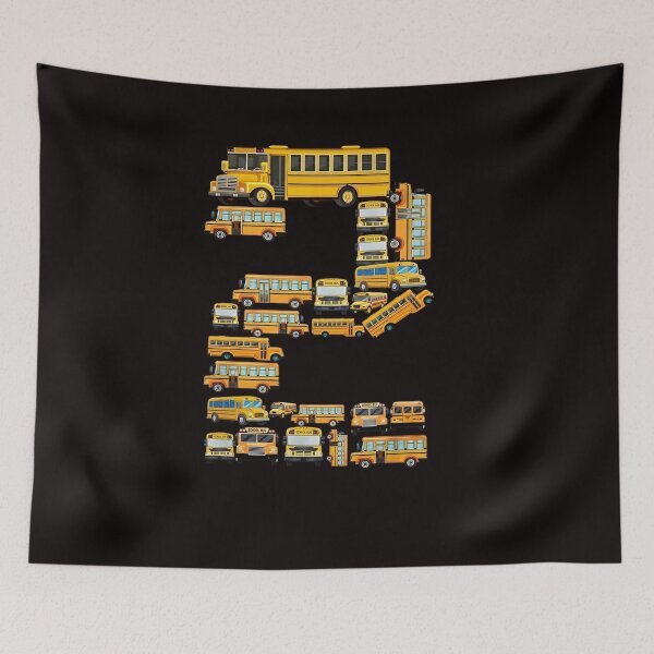 Item preview, 2 Year Old Toddler 2nd Birthday School Bus Theme Kids Party- designed and sold by cherylbartlett.