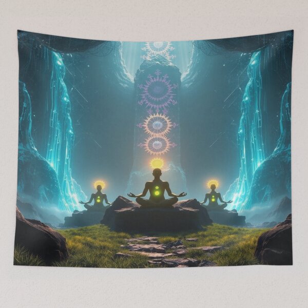 Item preview, Chakra Alignment – Meditative Figures and Cosmic Monolith designed and sold by Cristhian Almanza.