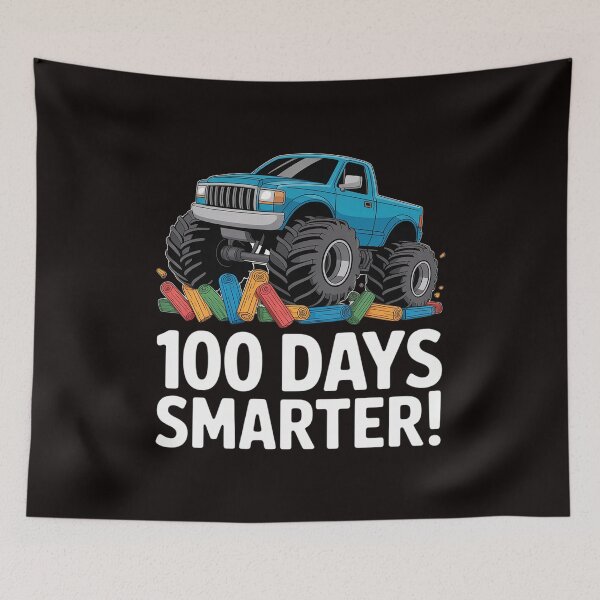 Item preview, 100 Days of School Monster Truck 100th Day of School Boys 2 designed and sold by cherylbartlett.