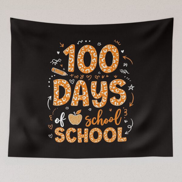 Item preview, 100 Days of School Leopard for Kids & Teachers designed and sold by cherylbartlett.