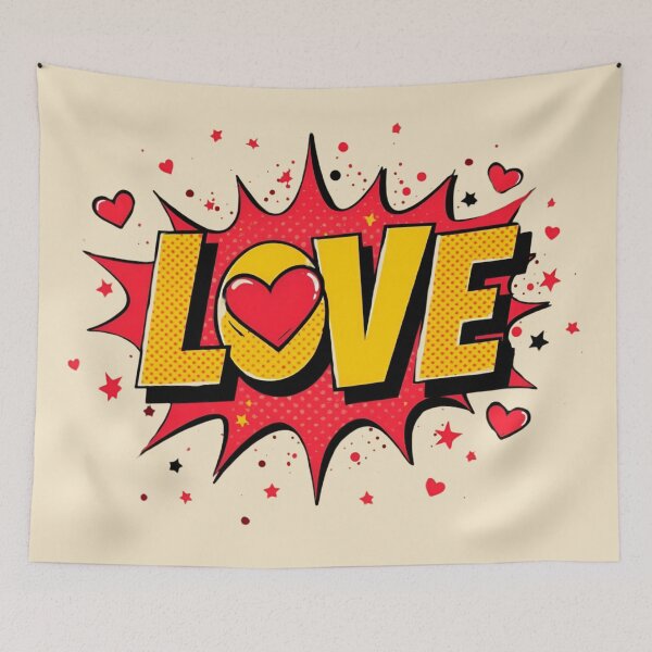 Item preview, Retro Pop Art Comic Style Love Explosion designed and sold by LakLuxe studio .