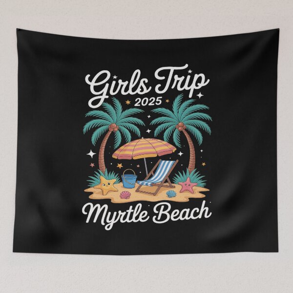 Item preview, 2025 Girls Trip Myrtle Beach Matching Vacation Bestie designed and sold by Libbysharts.