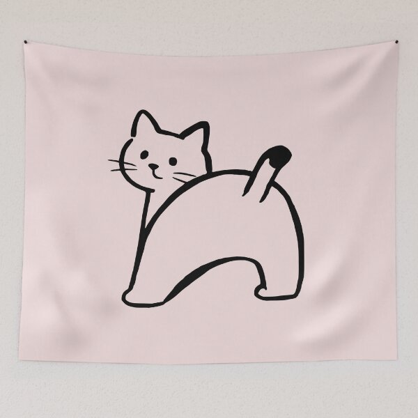 Item preview, Cute Minimalist Cat Illustration – Simple Line Art Cat  designed and sold by ArtSE46.