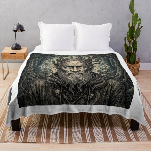 Item preview, Dark Fantasy Wizard Skull Art Gothic Illustration for Fantasy Lover designed and sold by chattsuede.