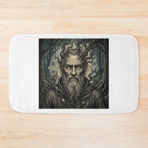 Item preview, Dark Fantasy Wizard Skull Art Gothic Illustration for Fantasy Lover designed and sold by chattsuede.