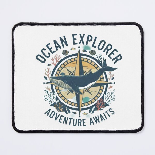 Item preview, Ocean Explorer: The Great Deep Adventure Awaits: Blue Whale Compass designed and sold by ZyVoAli.