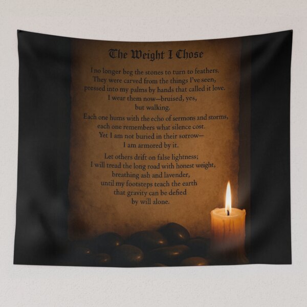 Item preview, The Weight I Chose – Dark Academia Poem designed and sold by Mouraludia.