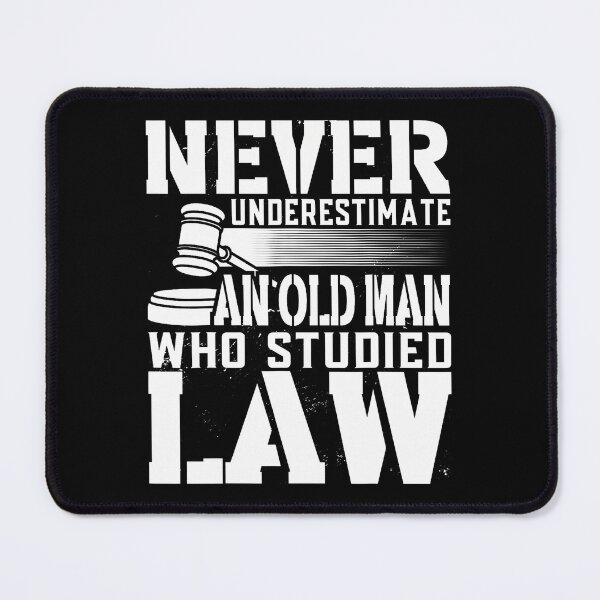 Item preview, Never Underestimate An Old Man Who Studied Law Lawyer designed and sold by LunaDangelo.