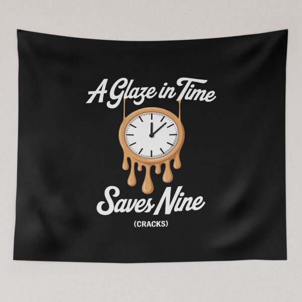 Item preview, A Glaze in Time Clock Drip Brush Script designed and sold by Libbysharts.